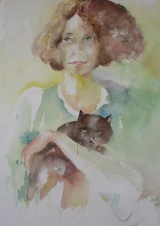 la femme au chat 2011