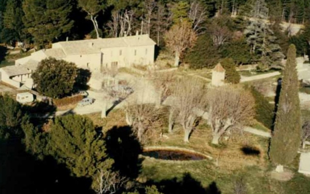 Le mas de Bélézy vu du ciel